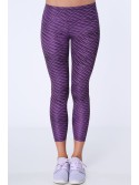 Sports leggings with purple patterns MR15285 - Online store - Boutique